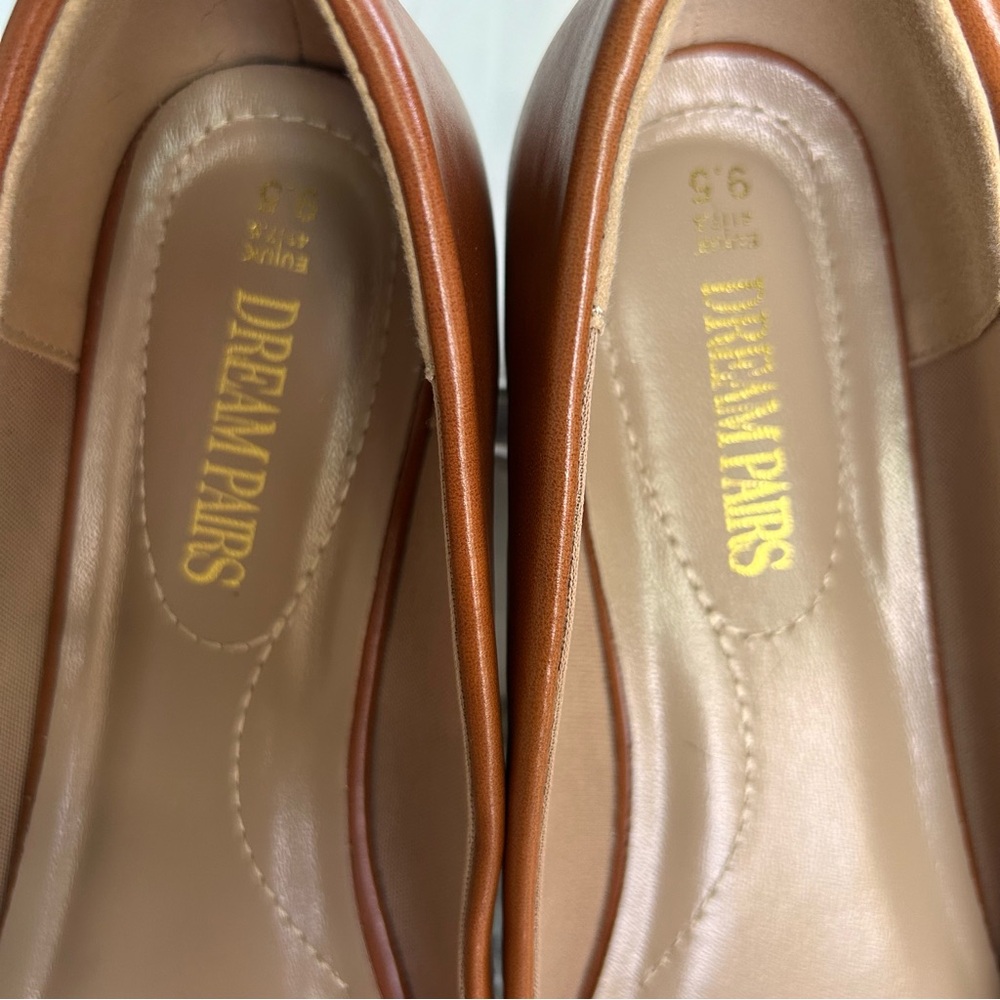 DREAM PAIRS‎ Sole-Classic Women’s Ballet Flats Cognac Pointed Toe - Picture 7 of 14
